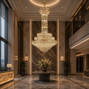 Crystal Chandelier GRAND 87xE14, D138 cm, Gold, Ρυθμιζόμενο Ύψος, Metal and Crystal Crystal Chandeliers Προεπιλεγμένος τίτλος Alessandro Design
