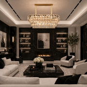 Crystal Chandelier VALMONT Supremo 12xE14, 80x30 cm, Χρυσό, Ρυθμιζόμενο ύψος, Μεταλλικοί και Κρυστάλλινοι Πολυέλαιοι Κρυστάλλινοι Προεπιλεγμένος τίτλος Alessandro Design