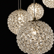 Πολυέλαιος Crystal MILLE, 7xG9, Διάμετρος 15cm x Ύψος 100cm, Κρύσταλλο και μέταλλο, Χρυσός
