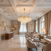 BLOSSOM Regalis Crystal Chandelier, 14xE14, 80cm, Shiny Gold, Ρυθμιζόμενο ύψος, Metal and Crystal Crystal Chandeliers Προεπιλεγμένος τίτλος Alessandro Design