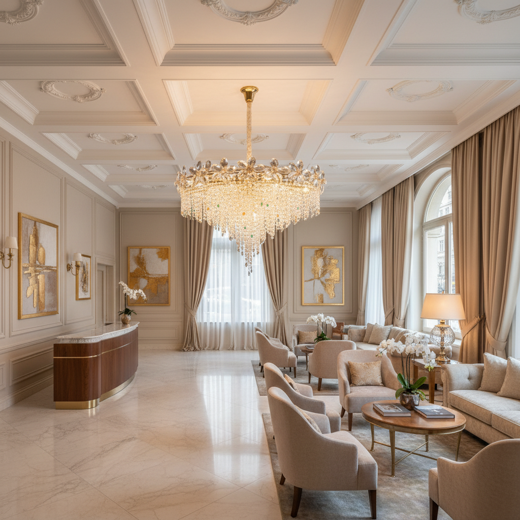 BLOSSOM Regalis Crystal Chandelier, 14xE14, 80cm, Shiny Gold, Ρυθμιζόμενο ύψος, Metal and Crystal Crystal Chandeliers Προεπιλεγμένος τίτλος Alessandro Design