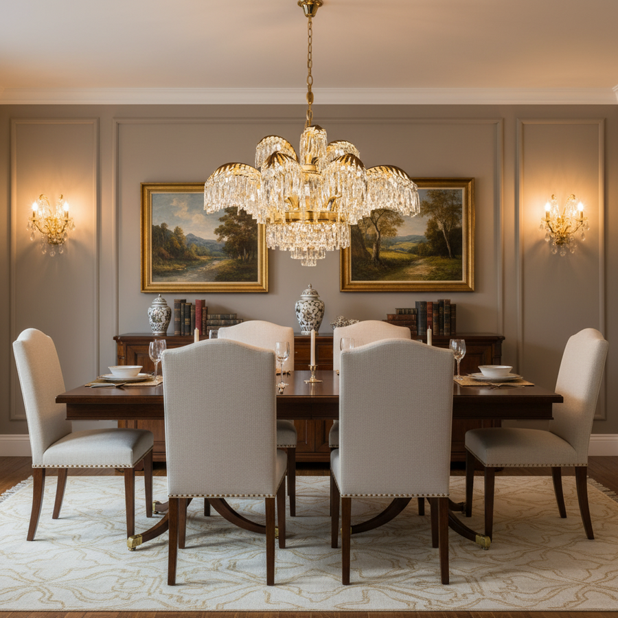 Crystal Chandelier PALACE Imperio, 15 βραχίονες, 22xG9, D98cm, Γυαλιστερό χρυσό, ρυθμιζόμενο ύψος, μεταλλικοί και κρυστάλλινοι πολυέλαιοι κρύσταλλοι Προεπιλεγμένος τίτλος Alessandro Design