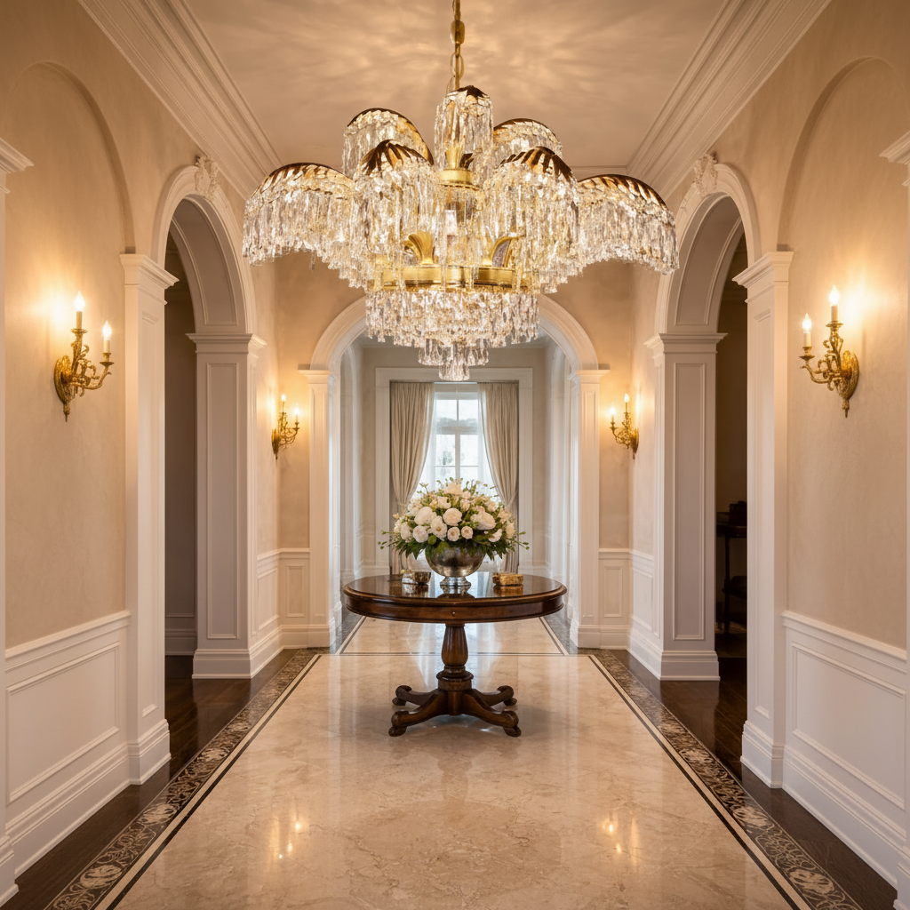Crystal Chandelier PALACE Imperio, 15 βραχίονες, 22xG9, D98cm, Γυαλιστερό χρυσό, ρυθμιζόμενο ύψος, μεταλλικοί και κρυστάλλινοι πολυέλαιοι κρύσταλλοι Προεπιλεγμένος τίτλος Alessandro Design