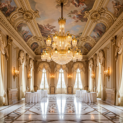Crystal Chandelier, 31xE14, Διάμετρος 115cm, Ύψος 130cm, Γυαλιστερό χρυσό, Ρυθμιζόμενο ύψος, Κομψή σχεδίαση Crystal Chandelier Προεπιλεγμένος τίτλος Alessandro Design