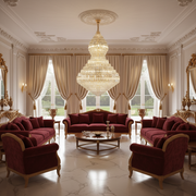 Supremo VELVET Crystal Chandelier, 69xE14, D150 cm, Χρυσό, Ρυθμιζόμενο Ύψος, Μέταλλο και Κρύσταλλο