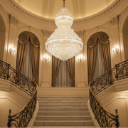Supremo VELVET Crystal Chandelier, 69xE14, D150 cm, Χρυσό, Ρυθμιζόμενο Ύψος, Μέταλλο και Κρύσταλλο