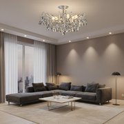 Πολυέλαιος REINA Magno Crystal, 6xE14, D60cm, γυαλιστερό χρώμιο, μέταλλο και κρύσταλλο