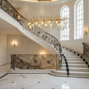 Crystal Chandelier LEAF Supremo, 120x40cm, 12xE14, Gold, Metal and Crystal
