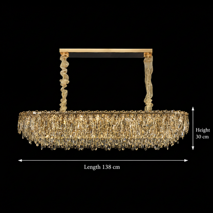 Crystal Chandelier ORION 19xE14, Gold, Adjustable Height, Metal and Crystal Crystal Chandeliers Προεπιλεγμένος τίτλος Alessandro Design
