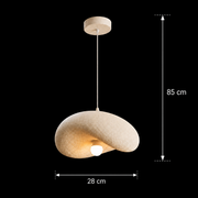 Μοντέρνος πολυέλαιος FOAMER Petito, 28 cm, Αναρτημένος, 1 X E27, Λευκός, Μεταλλικός και Αφρός, Ρυθμιζόμενο ύψος
