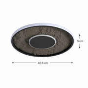 Πολυέλαιος LED με τηλεχειριστήριο LT656BK, 3000/4000/6000K, Ø40,5,46W, Μαύροι πολυέλαιοι LED με τηλεχειριστήριο Προεπιλεγμένος τίτλος Alessandro Design