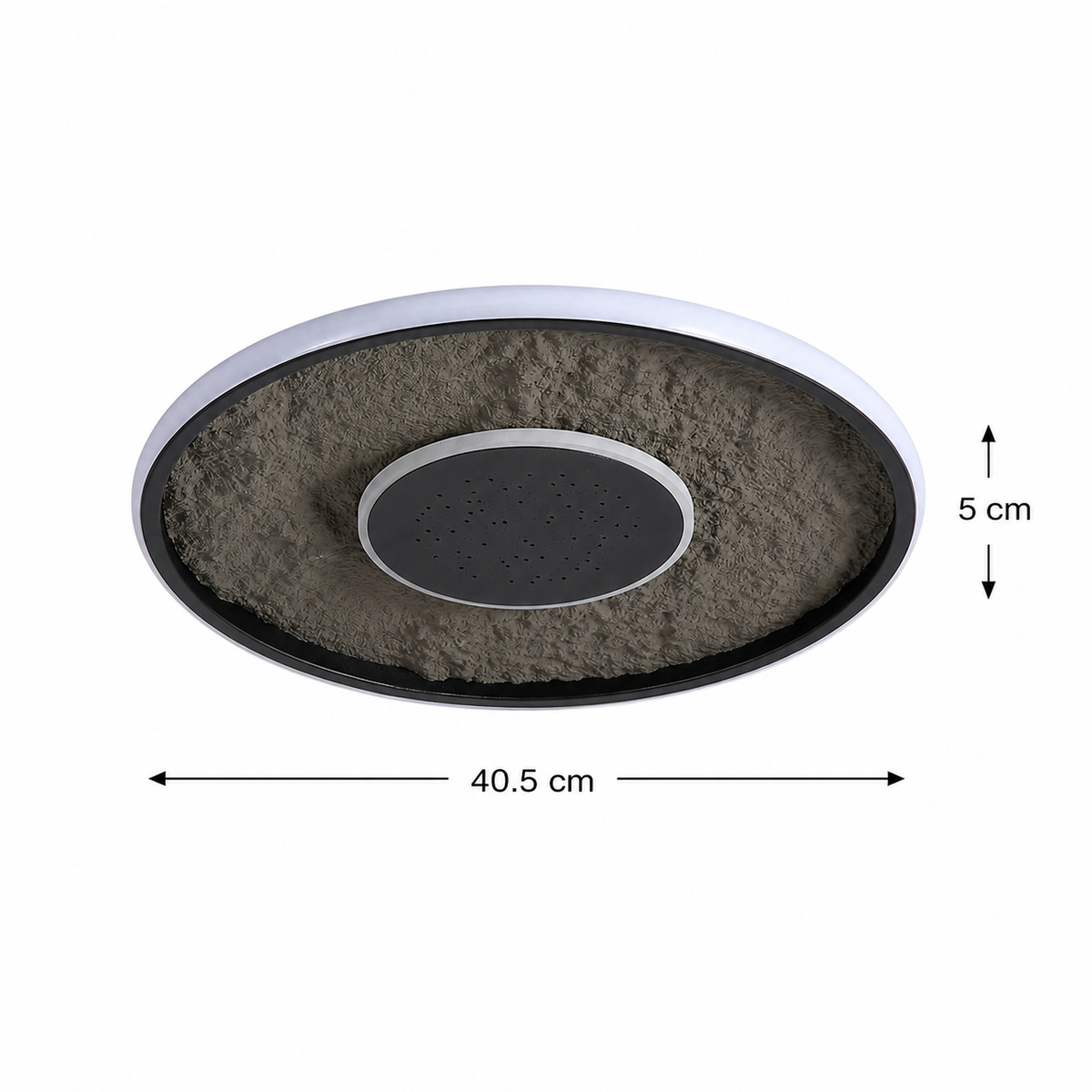 Πολυέλαιος LED με τηλεχειριστήριο LT656BK, 3000/4000/6000K, Ø40,5,46W, Μαύροι πολυέλαιοι LED με τηλεχειριστήριο Προεπιλεγμένος τίτλος Alessandro Design
