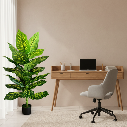 Τεχνητό φυτό Τύπος Dieffenbachia, 150 cm, Πράσινο