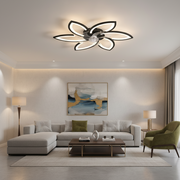 Πολυέλαιος ANEMO Fan LED με Τηλεχειριστήριο, 36W, D76,5cm, Κρύο/Ουδέτερο/Ζεστό φως, Μαύρο