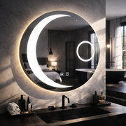 LED Στρογγυλός καθρέφτης, 80cm, Orbis Touch, Σύστημα Demister, Dimmable, E31S/80X80 Mirrors Korman E Προεπιλεγμένος τίτλος Alessandro Design