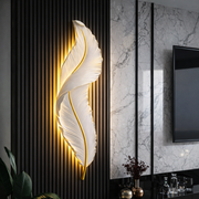 Φωτιστικό τοίχου LED, Διακοσμητικό φτερό 85CM 31W Κρύο/Ζεστό/Ουδέτερο φως Λευκόχρυσο Φωτιστικά τοίχου εσωτερικού χώρου Προεπιλεγμένος τίτλος Alessandro Design