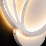 Φωτιστικό τοίχου Tulip LED 15W, Κρύο/Ζεστό/Ουδέτερο φως 3000K/4000K/6000K, Λευκά, μεταλλικά και ακρυλικά φώτα τοίχου εσωτερικού χώρου Προεπιλεγμένος τίτλος Alessandro Design
