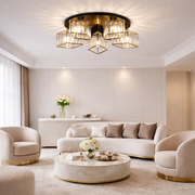 Modern Classic Chandelier Sasha, LC117/5BK, 5x E27, Metal and Crystal, Black, Shade Classic Chandeliers Προεπιλεγμένος τίτλος Alessandro Design