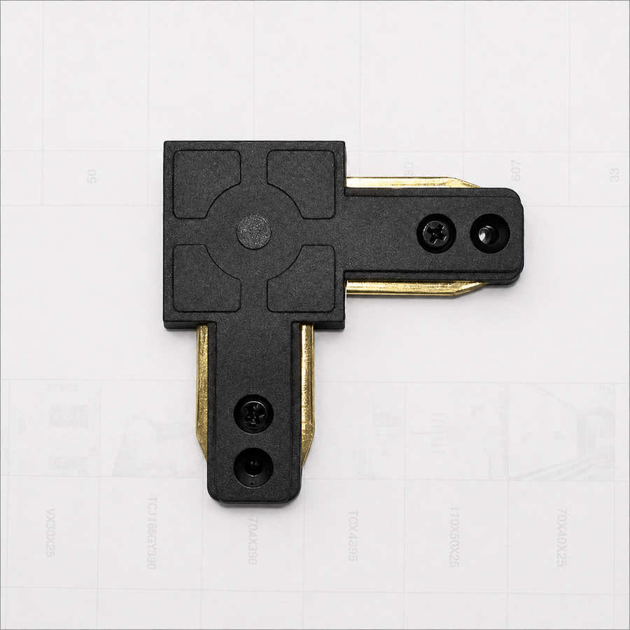 Βύσμα ράγας SN204BK, 6,5x6,5x1,5cm, Μαύρο