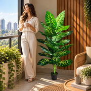 Τεχνητό φυτό Τύπος Dieffenbachia, 150 cm, Πράσινο