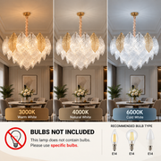 Crystal Chandelier LACE Magno 11xE14, Διάμετρος 60cm, Ύψος 42cm, Γυαλιστερό Χρυσό, Ρυθμιζόμενο Ύψος, Κομψή σχεδίαση