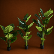 Τεχνητό φυτό Τύπος Monstera Deliciosa, Με Πλούσια Φύλλα, 120 cm, Πράσινο