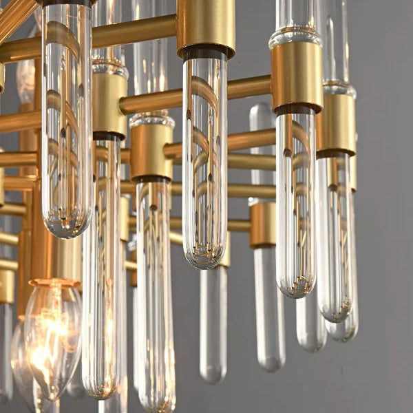 Crystal Chandelier CC850/480GD, 6xE14, 48X45cm, Ρυθμιζόμενο ύψος, Γυαλιστερό Χρυσό, Ρυθμιζόμενο Ύψος, Κομψή σχεδίαση, Μεταλλικοί και Κρυστάλλινοι Πολυέλαιοι Προεπιλεγμένος τίτλος Alessandro Design