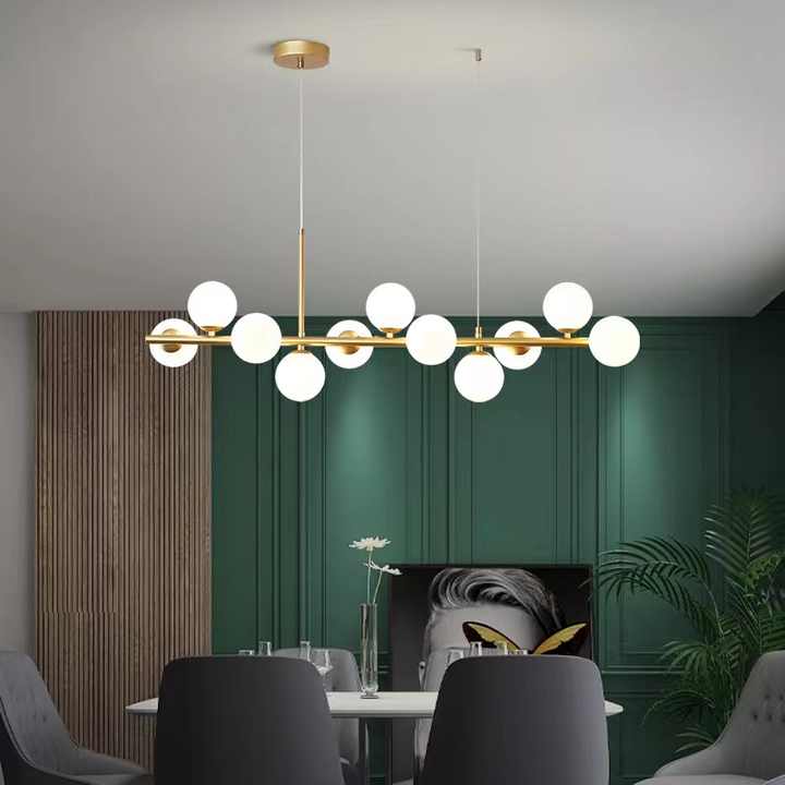 LOFT Pavilion Modern Light Bulb Chandelier, 11x G9, Gold, Metal, Adjustable Height Modern Chandeliers Προεπιλεγμένος τίτλος Alessandro Design