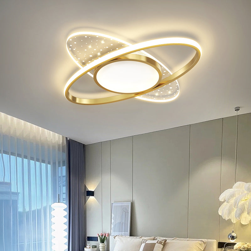 Πολυέλαιος LED με τηλεχειριστήριο VARIO 111W, Οβάλ, Κρύο/Ζεστό/Ουδέτερο φως, Ρυθμιζόμενο, Χρυσό πολυέλαιοι LED με τηλεχειριστήριο Προεπιλεγμένος τίτλος Alessandro Design