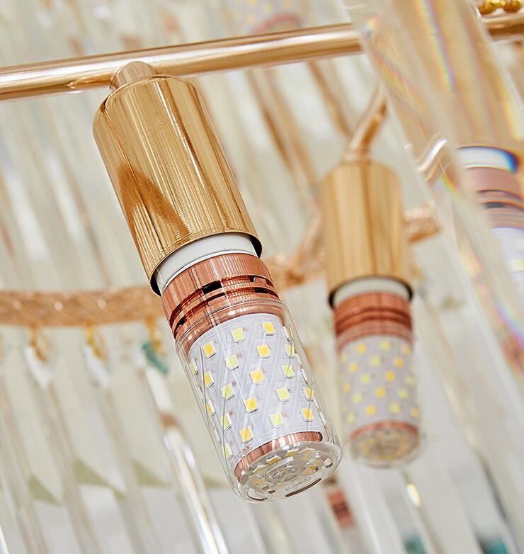 Crystal Chandelier CC8043/600H1800GD, Διάμετρος 60cm, Ύψος 180cm, Γυαλιστερό χρυσό, Ρυθμιζόμενο ύψος, Κομψή σχεδίαση Crystal Chandelier Προεπιλεγμένος τίτλος Alessandro Design