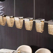 Κρεμαστός πολυέλαιος LED, STRATUS Supremo, κρύσταλλο και μέταλλο, 15W, κρύο/θερμό/ουδέτερο φως 3000K/4000K/6000K, πολυτελής φωτισμός Cristal Candelabra Προεπιλεγμένος τίτλος Alessandro Design
