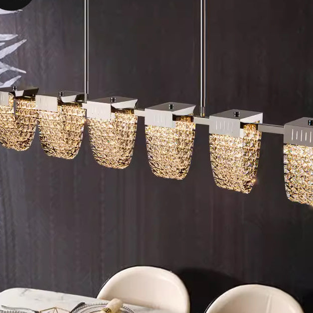 Κρεμαστός πολυέλαιος LED, STRATUS Supremo, κρύσταλλο και μέταλλο, 15W, κρύο/θερμό/ουδέτερο φως 3000K/4000K/6000K, πολυτελής φωτισμός Cristal Candelabra Προεπιλεγμένος τίτλος Alessandro Design