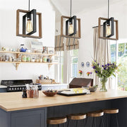 Vintage Chandelier LV560/1BK, 1xE27, Rustic Barn, Wood and Metal, Black Vintage Chandeliers Προεπιλεγμένος τίτλος Alessandro Design