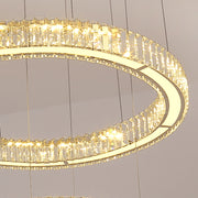 Πολυέλαιος LED με Τηλεχειριστήριο LLC130/2CH, κρύσταλλο και μέταλλο, 62W, 2 κύκλοι, ρυθμιζόμενο, ρυθμιζόμενο ύψος, δροσερό/θερμό/ουδέτερο φως, πολυέλαιοι φωτισμού LED με τηλεχειριστήριο προεπιλεγμένος τίτλος Alessandro Design