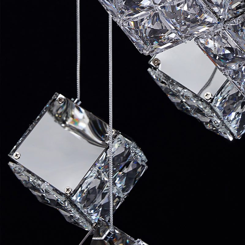 Μοντέρνος πολυέλαιος LED CM526/18, 51W, Διάμετρος 58,5cm, Ρυθμιζόμενο Ύψος, Χρώμιο