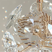 Crystal LED KILKENNY Culmino Chandelier, 144W, Neutral Light, Diameter 60cm, Gold Modern Chandeliers Προεπιλεγμένος τίτλος Alessandro Design