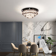 Crystal LED Chandelier with Remote Control LLC151/500CH, 64W, 3 Elements, Cold/Werm/Neutral light, Dimmable, Glossy Chrome LED Chandeliers with Remote Control Προεπιλεγμένος τίτλος Alessandro Design