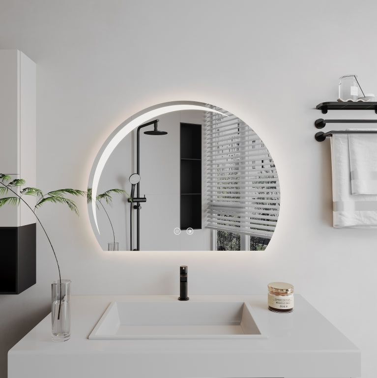 Καθρέφτης Oval LED, Demister, 60x54cm, Z014 Basic Touch Mirrors Korman E Προεπιλεγμένος τίτλος Alessandro Design