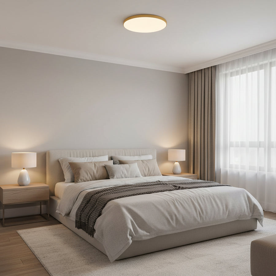 Φωτιστικό οροφής LED SOLIS 47cm 48W Cold Light Χρυσό φωτιστικό οροφής LED Προεπιλεγμένος τίτλος Alessandro Design