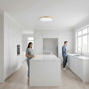 Φωτιστικό οροφής SOLIS LED, D47cm, 70W, Cold Light 6000K, Χρυσό