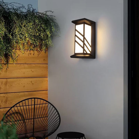 Φωτιστικό τοίχου LED εξωτερικού χώρου AX140BK 20W Λευκό Μαύρο Φώτα τοίχου εξωτερικού χώρου Προεπιλεγμένος τίτλος Alessandro Design
