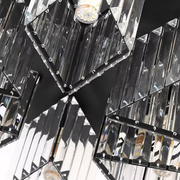Modern Classic Chandelier Sasha, LC117/5BK, 5x E27, Metal and Crystal, Black, Shade Classic Chandeliers Προεπιλεγμένος τίτλος Alessandro Design