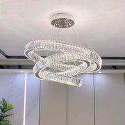 Πολυέλαιος LED με Τηλεχειριστήριο LLC130/3CH, κρύσταλλο και μέταλλο, 119W, 3 κύκλοι, ρυθμιζόμενο, ρυθμιζόμενο ύψος, δροσερό/θερμό/ουδέτερο φως, πολυτελής φωτισμός Πολυέλαιοι LED με τηλεχειριστήριο Προεπιλεγμένος τίτλος Alessandro Design