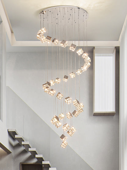 Μοντέρνος πολυέλαιος LED CM526/18, 51W, Διάμετρος 58,5cm, Ρυθμιζόμενο Ύψος, Χρώμιο