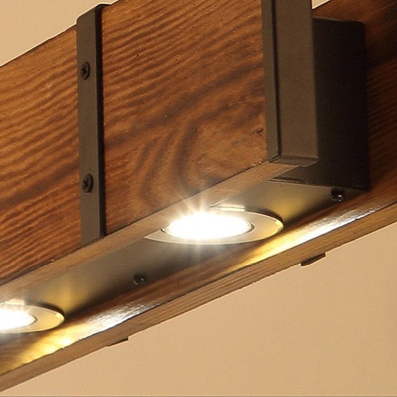 Vintage LED Chandelier LV565/4, 12W, 3000K, Rustic Barn, Wood and Metal, 100cm, Yellow Vintage Chandeliers Προεπιλεγμένος τίτλος Alessandro Design