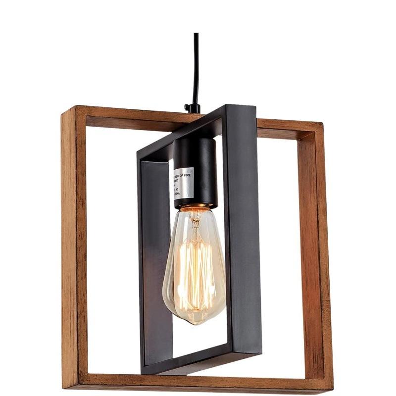 Vintage Chandelier LV560/4BK, 4XE27, Rustic Barn, Wood and Metal, 85cm, Black Vintage Chandeliers Προεπιλεγμένος τίτλος Alessandro Design