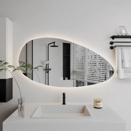 Καθρέφτης Oval LED, Demister, 80x50cm, Z012 Basic Touch Mirrors Korman E Προεπιλεγμένος τίτλος Alessandro Design
