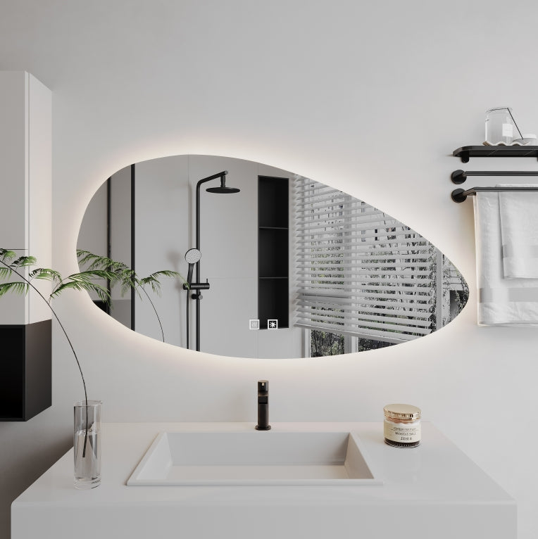 Καθρέφτης Oval LED, Demister, 80x50cm, Z012 Basic Touch Mirrors Korman E Προεπιλεγμένος τίτλος Alessandro Design