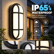 Φωτιστικό τοίχου LED εξωτερικού χώρου AX321/162BK, IP65, Μαύρο