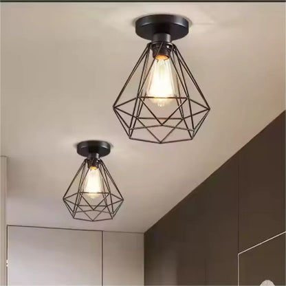 Chandelier with Shade, GRACIE, Diamant, 1XE27, Black Industrial Chandeliers Προεπιλεγμένος τίτλος Alessandro Design